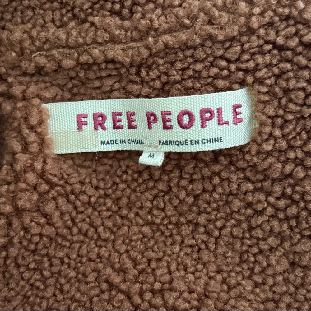 Free People Diogo Colorblock Oversized Coat, Size Medium - Picture 7 of 9